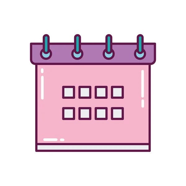 Calendar reminder date celebration icon — Stok Vektör