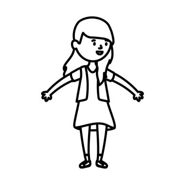 Avatar kadın kişi vektör tasarımı