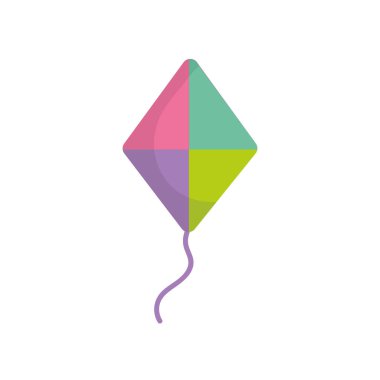 Yaz uçurtması ip dolgu tarzıyla uçuyor.