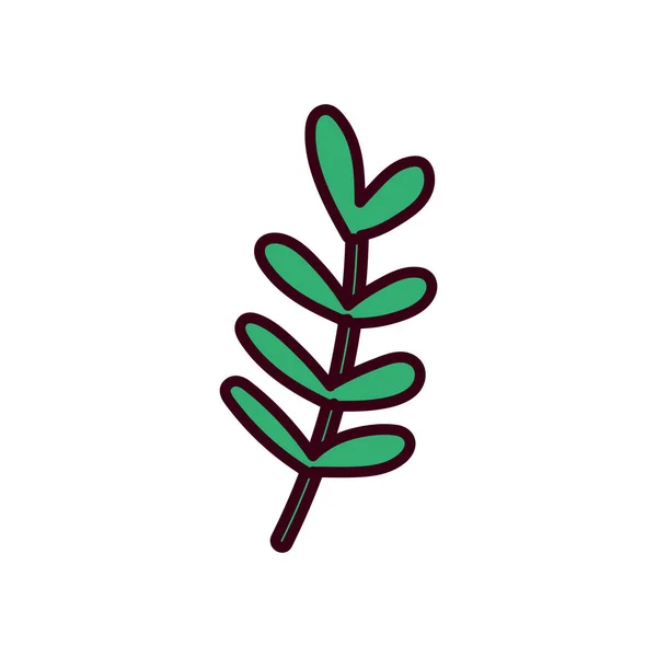 Odizolowana ikona wektora liści — Wektor stockowy
