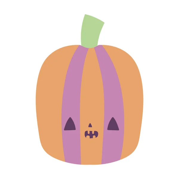 Happy halloween celebration creepy pumpkin decoration — ストックベクタ