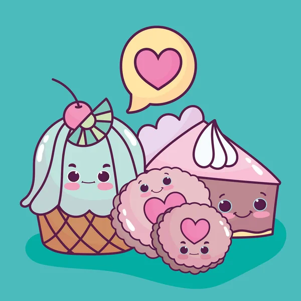 Vetores de Sweet Pie Fairy Cup Bolo Desenho Animado Vector Design Divertido  e mais imagens de Almoço - iStock