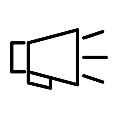 megafon ses çizgisi biçim simgesi