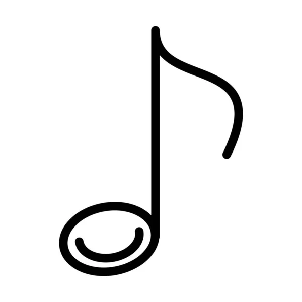 Musical note sound line style icon — Stock vektor