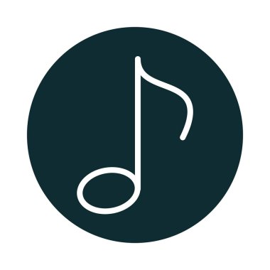 müzik notası blok biçimi simgesi