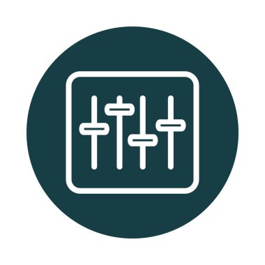 audio equalizer sound block style icon