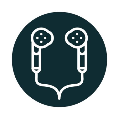 kulaklıklar aksesuar ses bloğu biçim simgesi