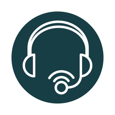 kulaklık mikrofon ses engelleme biçimi simgesi