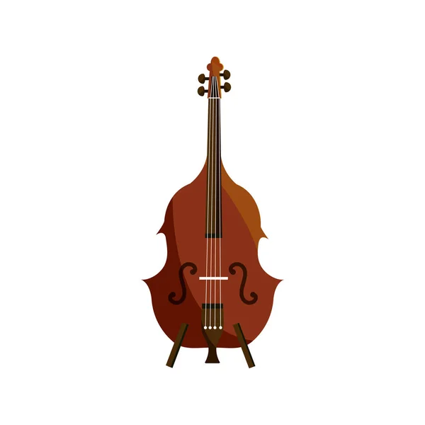 Cello string muziekinstrument geïsoleerd icoon — Stockvector