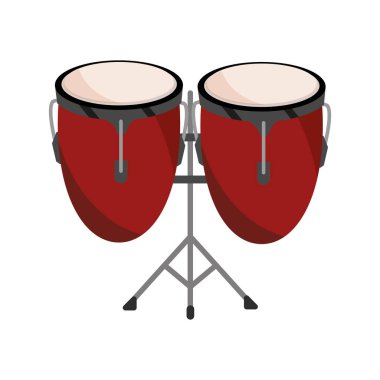 congas davul vurmalı müzik aleti izole edilmiş simge