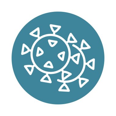 Virüs covid 19 salgın solunum tıkanıklığı türü simgesi