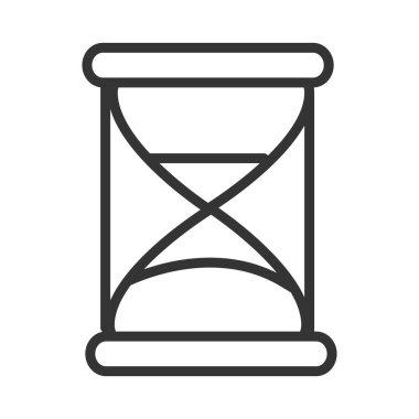 Virüs covid 19 salgın saat çizgisi biçimi simgesi