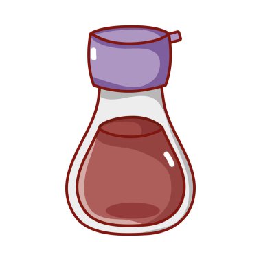 Sake şişesi Japon yemeği ikondur.