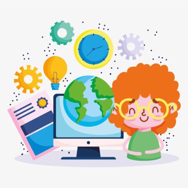 eğitim çevrimiçi, çocuk dünyası bilgisayar belgesi, koronavirüs salgını