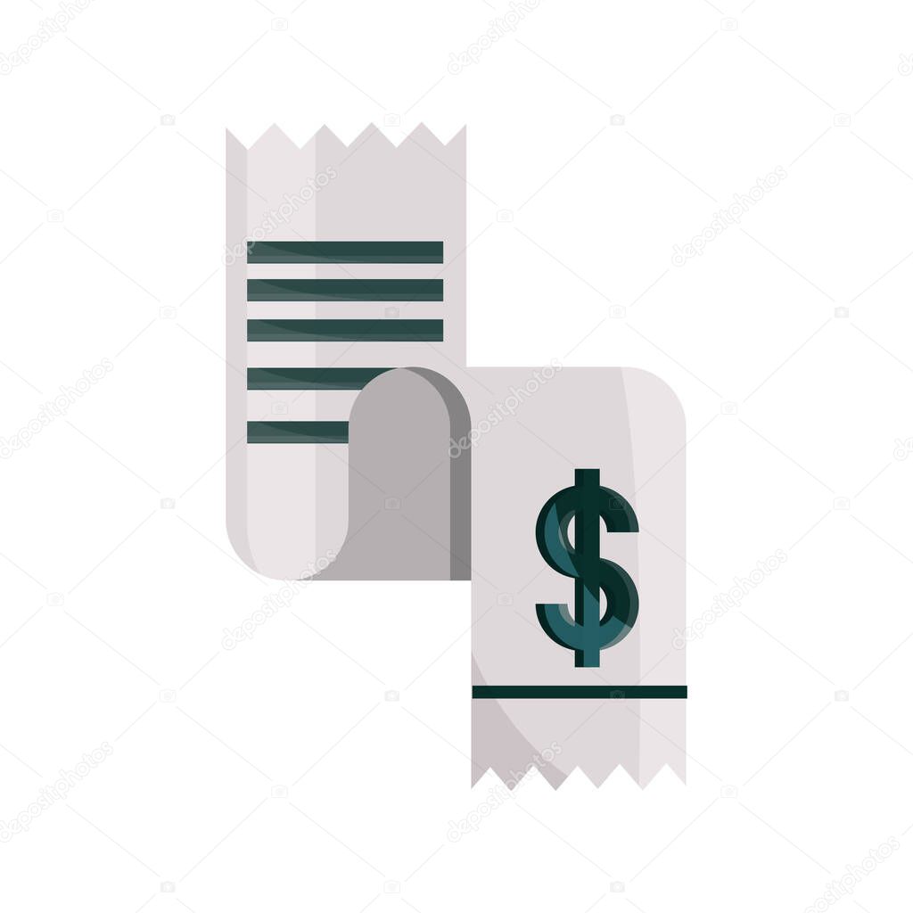 payments online, receipt paper bill flat icon shadow