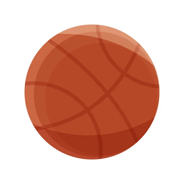 Pallacanestro palla sport fornitura studio scuola educazione isolato icona — Vettoriale Stock