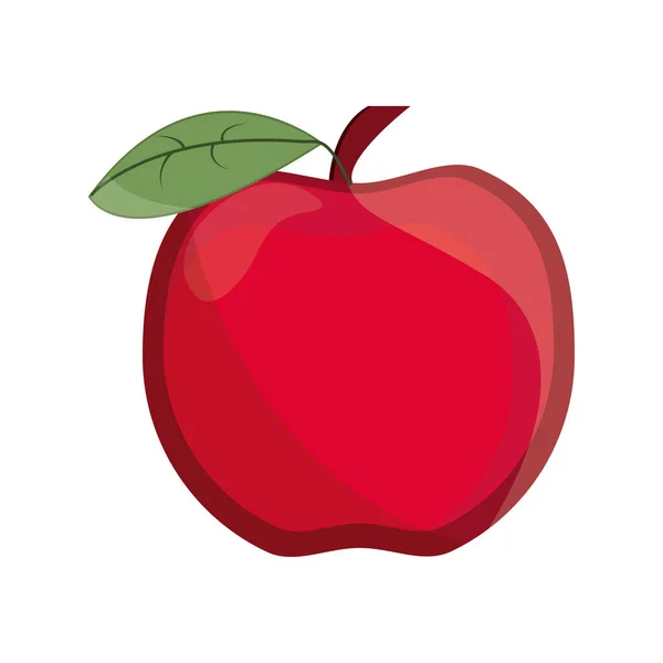 Appel fruit studie school onderwijs geïsoleerd pictogram — Stockvector