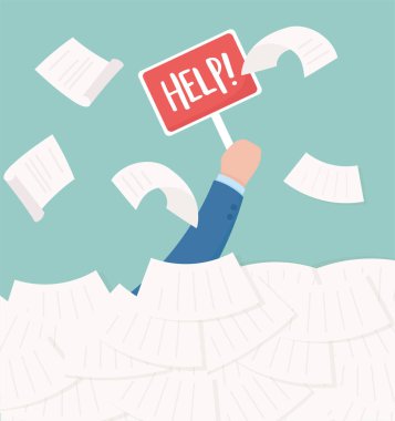 Evrak işleri, ofis işleri, hüsran stresi.