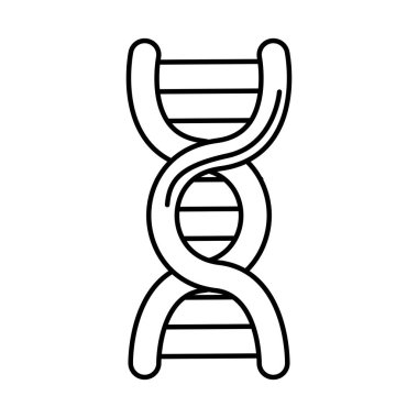 Virüs covid 19 pandemik molekül bilim çizgi simgesi
