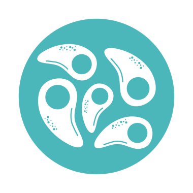 Virüs covid 19 salgın bilim tıbbi hücreleri biçim simgesini engelliyor