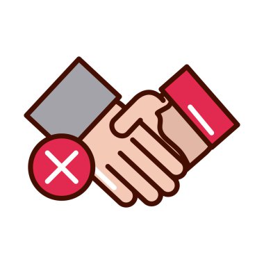 El sıkışmaktan kaçınan hasta insanlar covid19 satır ve dosya simgesinin yayılmasını engeller