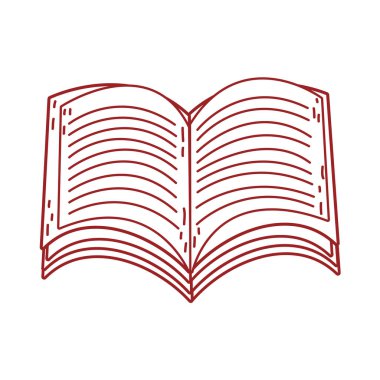 Kitap günü, ders kitabı aç izole edilmiş simge tasarım biçimini oku