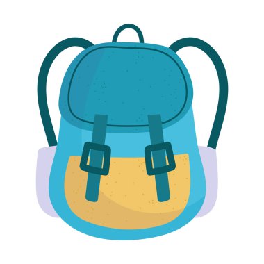 sırt çantası izole edilmiş simge tasarımı