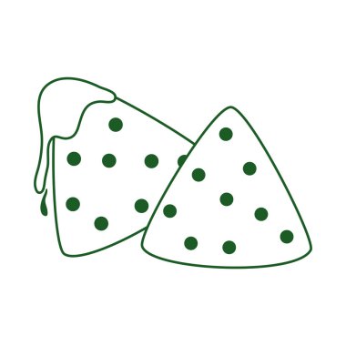 Meksika usulü Meksika usulü Cinco de mayonez soslu nachos.