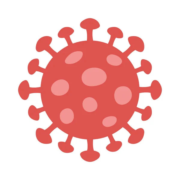 Covid 19 coronavírus pandemia contagiosa ícone isolado — Vetor de Stock