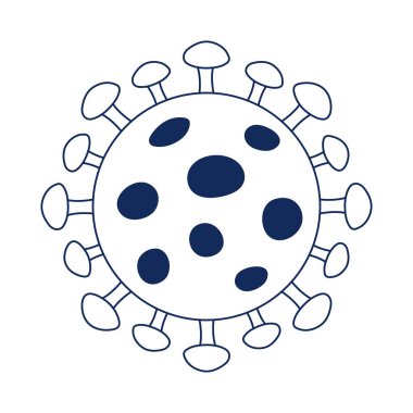 covid 19 koronavirüs salgını bulaşıcı izole ikon çizgisi biçimi