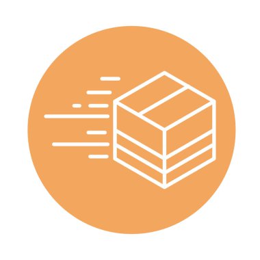 hızlı karton kargo kargo taşımacılığı ile ilgili iletim bloğu biçimi simgesi