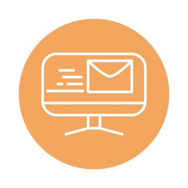 Bilgisayar e- postası ile ilgili gönderme ile ilgili iletim bloğu simgesi