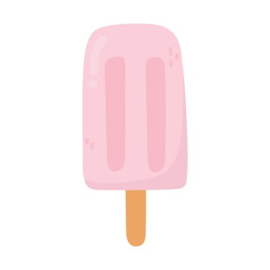 Dondurma çubuk şeker şeker ikonu izole