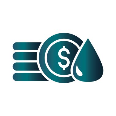 yığınla para kriz ekonomisi, petrol fiyatları çökme gradyanı biçim simgesi