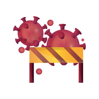 Bariyer koruma salgını Coronavirus covid 19 'u durdurun.