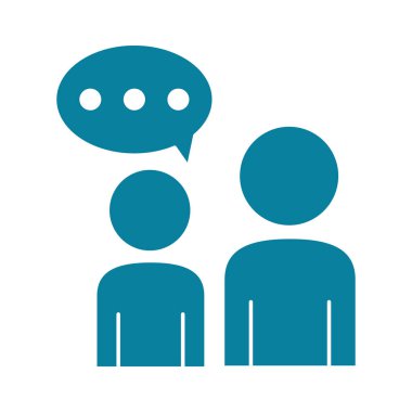 Dostluk günün kutlu olsun. İnsanlar diyalog siluet stili ikon hakkında konuşuyor.