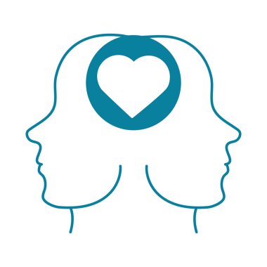 Mutlu arkadaşlık günü kutlamaları. Çiftler arası aşk ilişkisi. Siluet tarzı ikon.