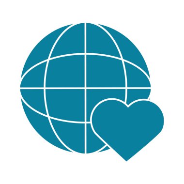 Arkadaşlık günün kutlu olsun. Aşk ilişkisi silueti tarzı ikon.