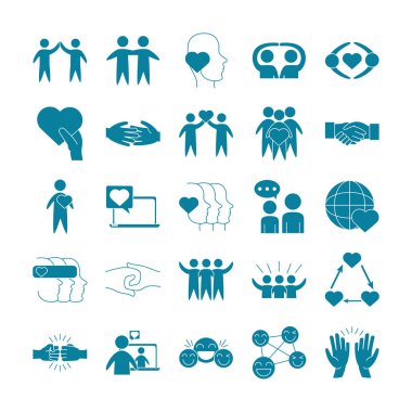 Arkadaşlık günün kutlu olsun Aşk İlişkisi Destek Ekibi simgeleri belirleme tarzı