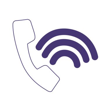 Telefon bağlantısı servisi istemcisi simge tasarım biçimi