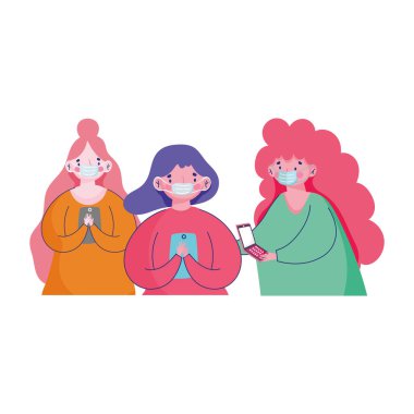 Insanlar online akıllı telefon ekommerce kullanır covid 19 coronavirus alışveriş