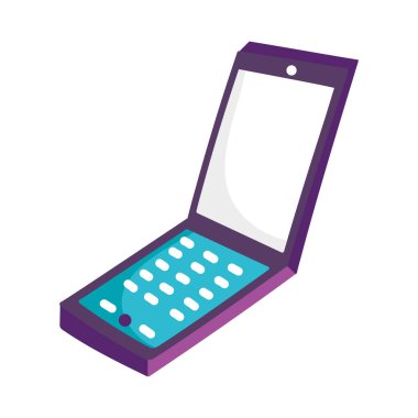 akıllı telefon aygıtı teknolojisi dijital izole simge tasarımı