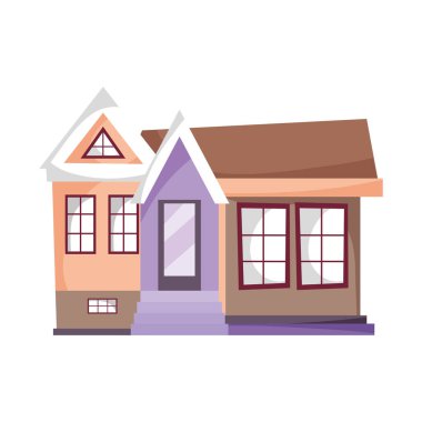 ev mimarisi girişi izole edilmiş konut simgesi