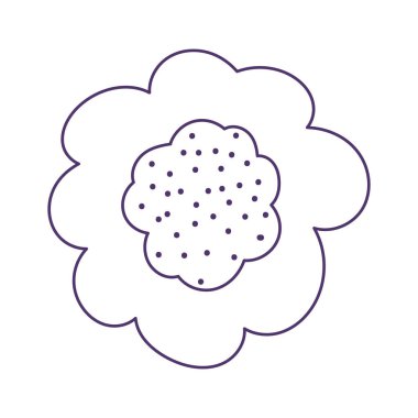 çiçek yaprakları doğal dekorasyon beyaz arkaplan çizgisi biçiminde izole edilmiş simge