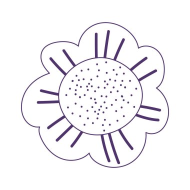 çiçek yaprakları doğal dekorasyon beyaz arkaplan çizgisi biçiminde izole edilmiş simge