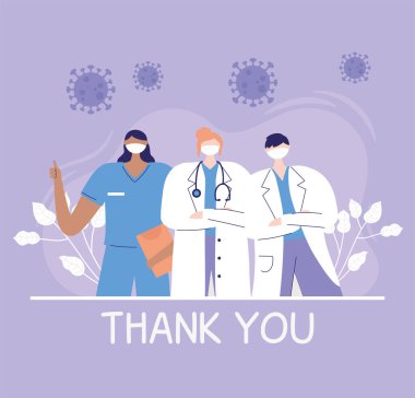 Teşekkürler doktorlar ve hemşireler, doktorlar ve hemşire hastane ekibi.