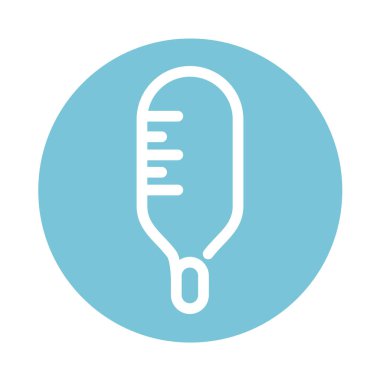 termometre sıcaklığı ölçümü tıbbi ve sağlık hizmetleri blok biçimi simgesi