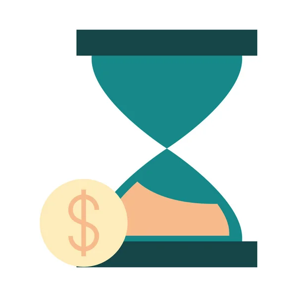 mobile banking, business time clock money flat style icon