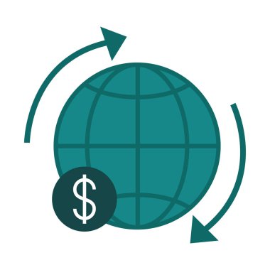 mobil bankacılık, dünya çapında finans düz biçim simgesi