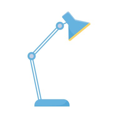 İzole masa lambası vektör tasarımı